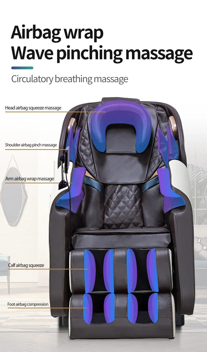 Factory Wholesale High Quality Cheap 3D 4D 8D Full Body Zero Gravity Home Use Massage Chair With Foot Massage