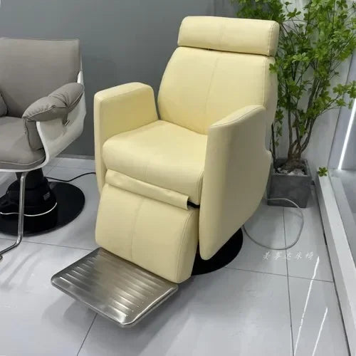 Kopftherapie Elektrischer Schönheits-Haarstuhl Multifunktionaler Augenbrauenrasier- und Ablagestuhl Physiotherapie Gesundheitsstuhl