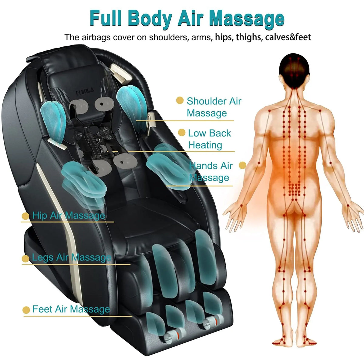 4D SL Airbag Zero Gravity full body Massage Chair Home 3D Office Foot Roller Shiatsu Office Chair Massage Sofa
