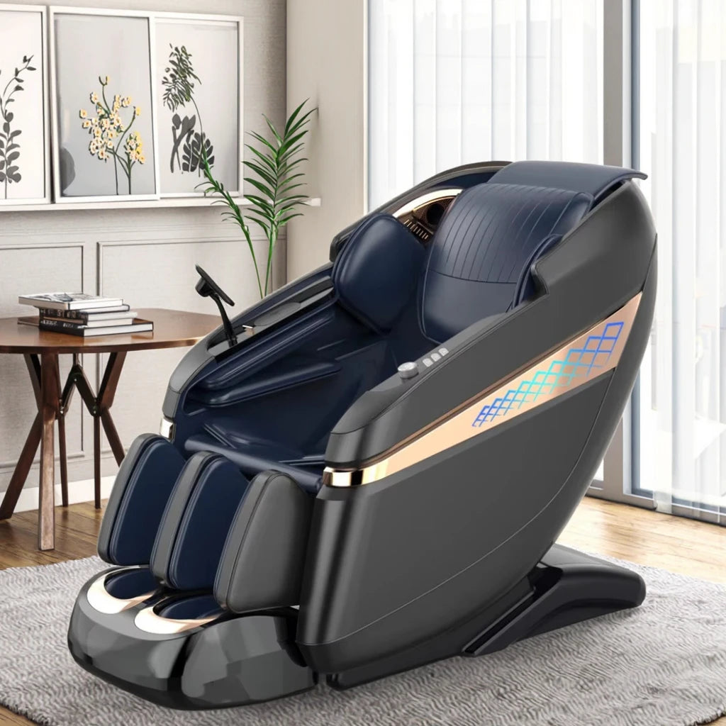 Intelligente Sprachsteuerung KI Elektrischer 4D Ganzkörper-Luftdruck-Zero-Gravity-Massagesessel