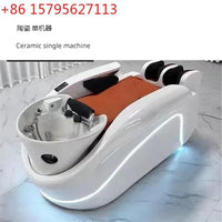 ss neues intelligentes elektrisches Massage-Shampoo-Bett, konstante Temperatur, automatische Wasserzirkulation, Begasungs-Kopftherapie-Bett