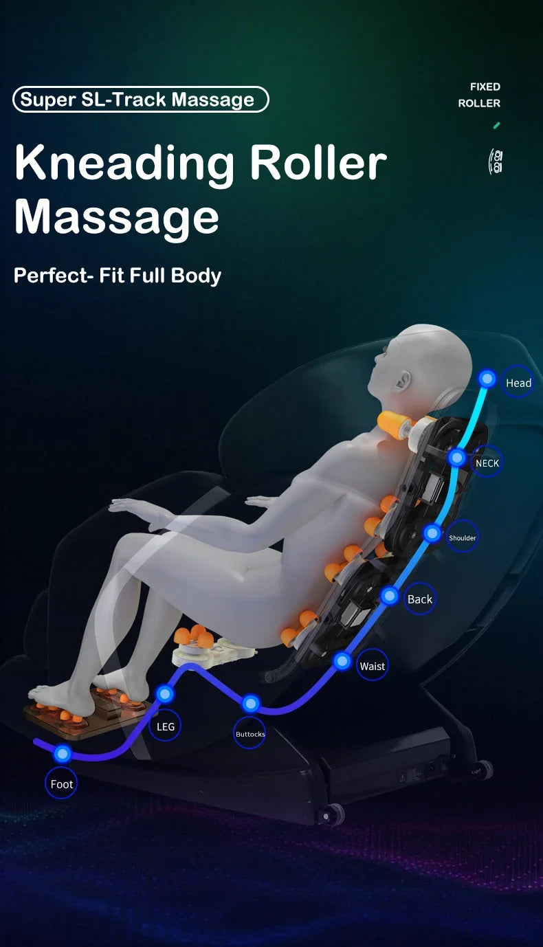 Jare B5 Großhandel OEM ODM Fabrikpreis Heißer Verkauf Luxus Leder Zero Gravity Elektrischer Ganzkörper-Massagesessel