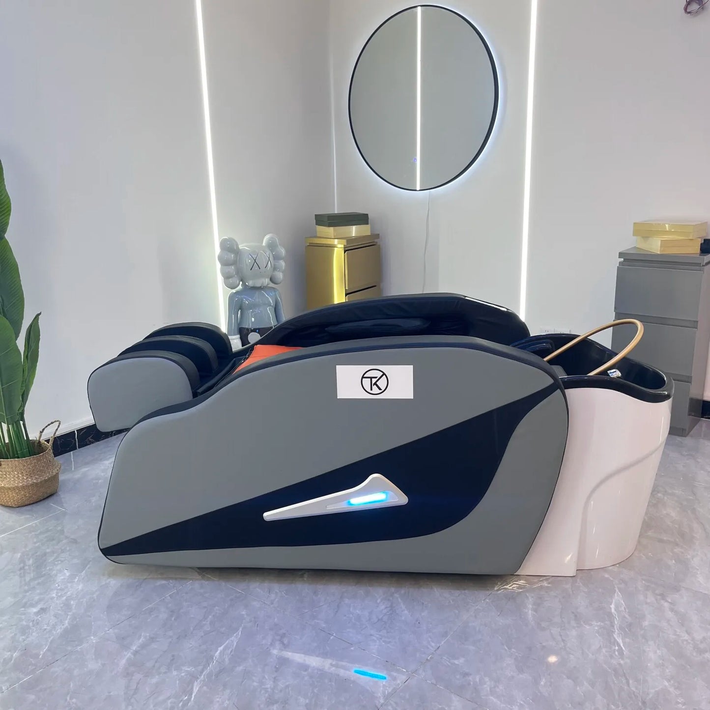 Automatische Haarwasch-Massage-Shampooliege, Kopf-SPA-Liegen, Friseurgeschäft professionelle Friseurdienstleistungen Geschäftsmöbel