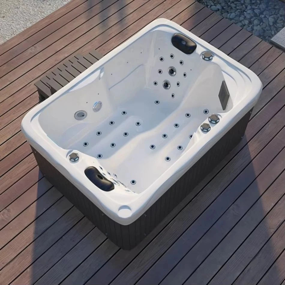 Spa Jacuzzi Lazy Hot Spring Hot Tub Freistehende Badewanne für den Außenbereich
