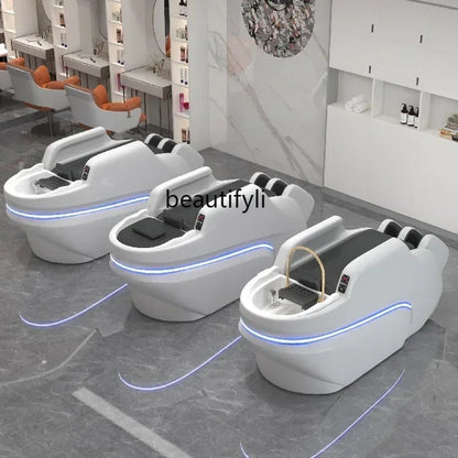 M178 Automatisches intelligentes elektrisches Massage-Shampoo-Bett für Friseursalons, spezielles Wasserzirkulations-Haarpflegebett