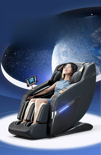 Neues Design Luxus Elektrisch 4D Schwerelosigkeit Ganzkörper Airbags Smart 6 Auto-Programme Massagesessel 220V Kostenlose Ersatzteile VET