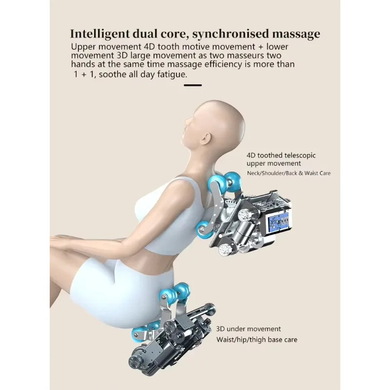 OEM Modern Shiatsu Massager Blood Circulation SL Track Full Body Luxury 4d Ai Zero Gravity Massage Chair