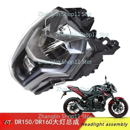 1pc FOR Suzuki Haojue DR160 160S DR150 HJ150-10/10A Motorcycle Headlight Glass Transparent Glass Cover Lamp Housing