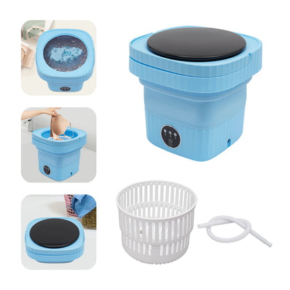 Tragbare Waschmaschine 6L 40W, faltbar, großes Fassungsvermögen, Eimer für Wäschetrockner, für Unterwäsche und Socken