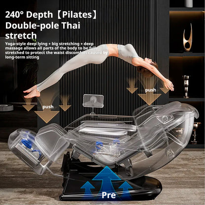 4D SL-Track Zero Gravity Full Body Air Massage Chair Luxury Electric Massager Sofa with 3 Year Warranty for Home