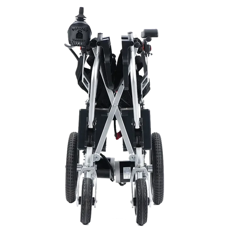High quality iron frame left and right foldable electric wheelchair