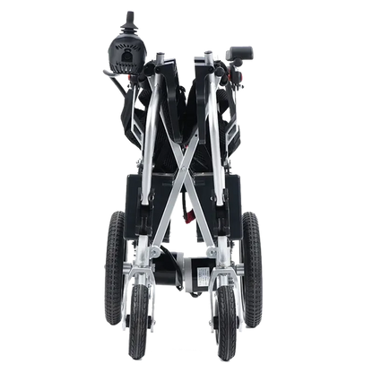 High quality iron frame left and right foldable electric wheelchair