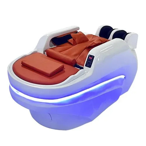 Professioneller Shampoo-Stuhl, Waschbecken, Friseursalon, Kopfhaut-Spa-Bett, Shampoo-Stuhl, Stylist, Luxus, elektronische Massage, komplette Cadeiras-Möbel