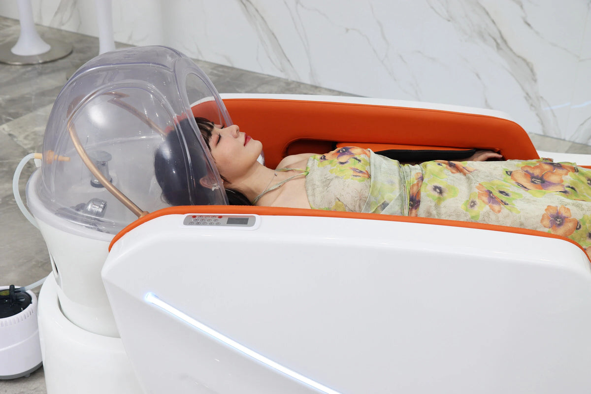 High-End elektrisches Massage-Haarwaschbecken Premium-Saloneinrichtung für professionelle Friseurdienstleistungen in gehobenen Regionen