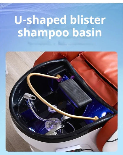 Japanischer Head Spa Shampoo Sessel Massagestuhl Massagesalon Schönheitssalon Professionelle Haarpflege Waschbecken Waschbecken Spa Möbel