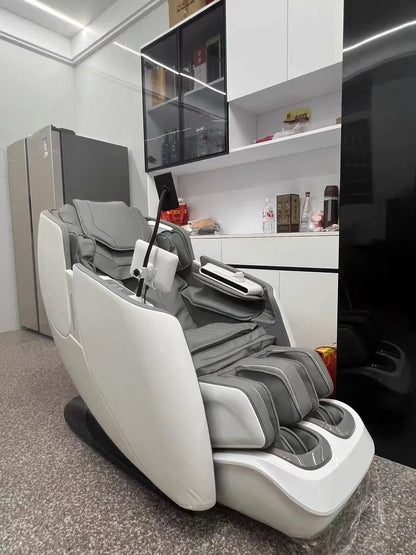 Luxury 4D SL Track 3D Zero Gravity Massage Chair Modern High End Electric Dual Core Zero Gravity Full Body  Massage Chair