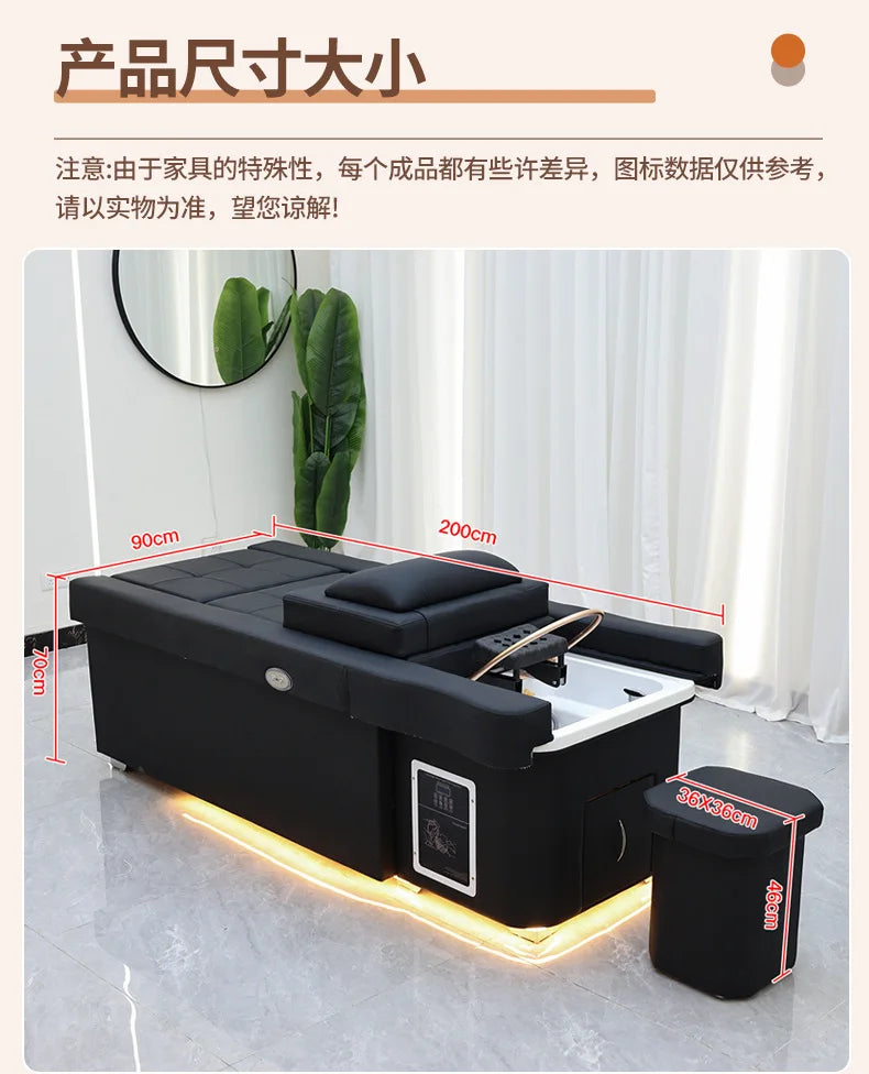 CZ  Electric Adjustable Foot Spa Beauty Shampoo Bed Massage Foot Soak Automatic Up and Down Foot Bath Health Salon