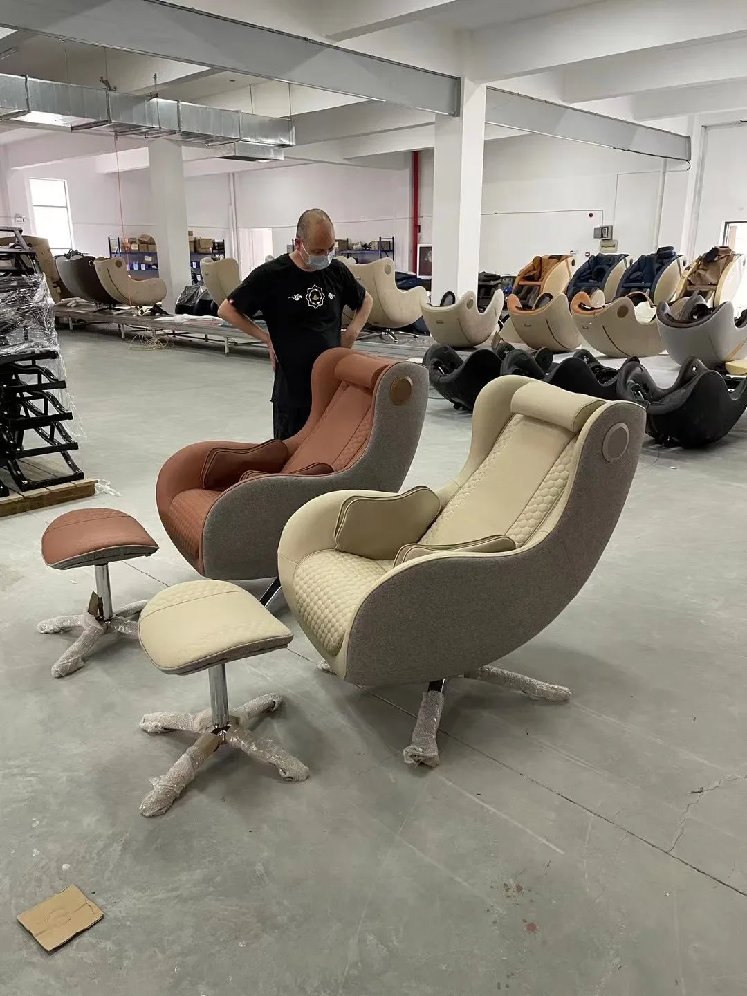 4D Elektrischer Luxus-Büro-Massagesessel Büromöbel Bürostuhl Ergonomische Massage und beheizter 2023 SL Track