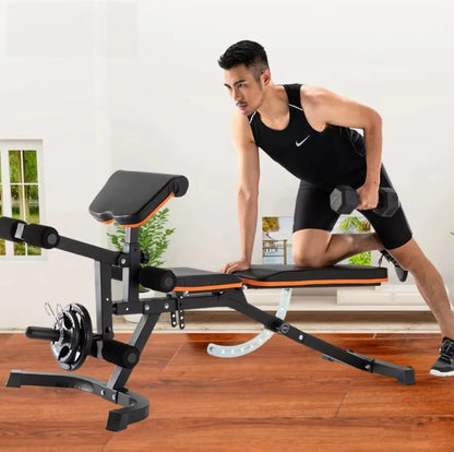 Fitnessgeräte für das Training Klappbare Hantelbank für schwere Beanspruchung, Neigungs-Bauchmuskelbank, Flachbank für das Training
