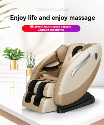 Zero-Gravity-Massagesessel, Fixpunkt-Technologie mit Ganzkörper-Musik-Spa | Luxus-Elektrischer Relaxsessel 2026