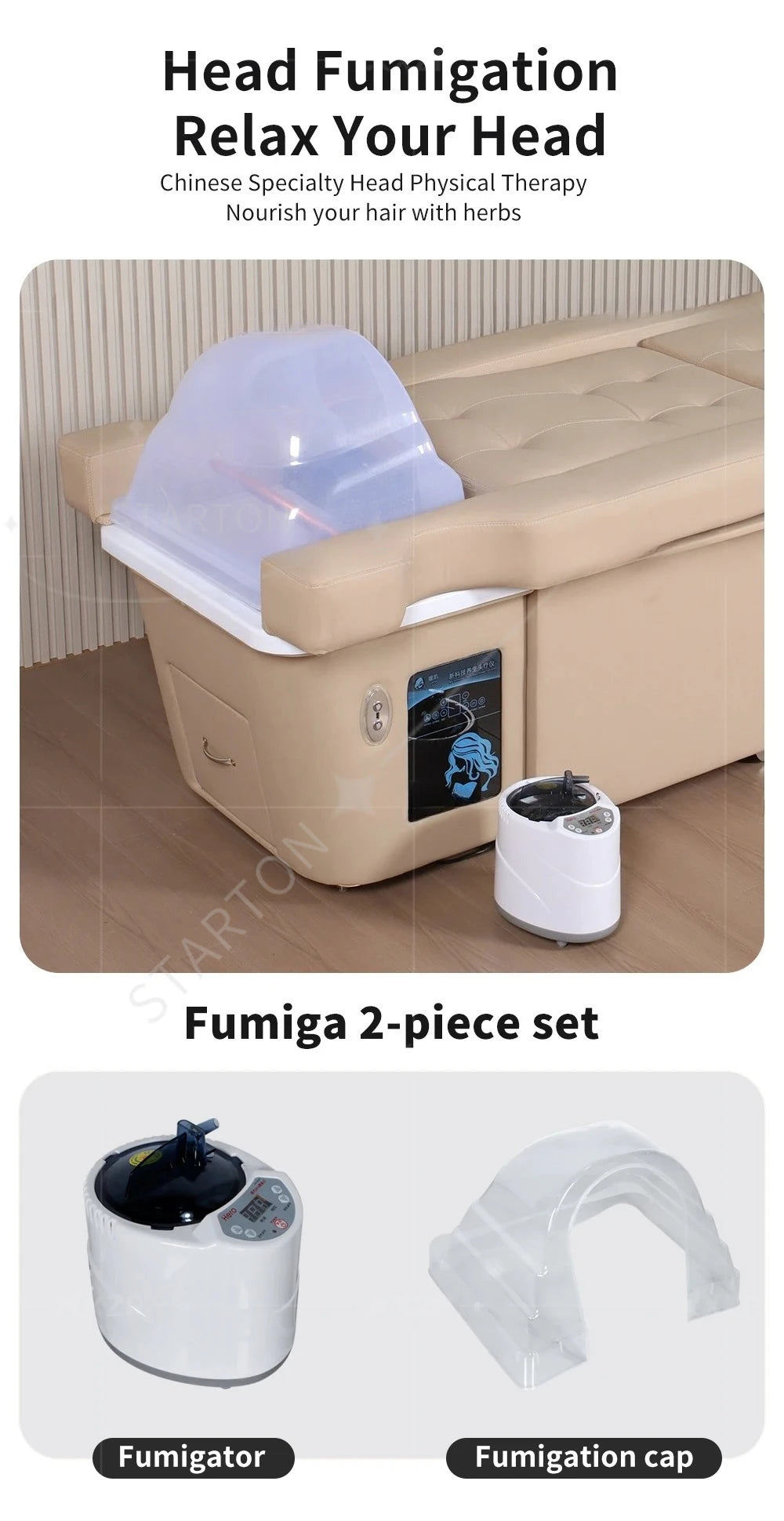 Japanischer Head Spa Shampoo Bett Schönheitssalon Möbel Spa Center Pediküre Stuhl Elektrische Rückenlift Massageliege