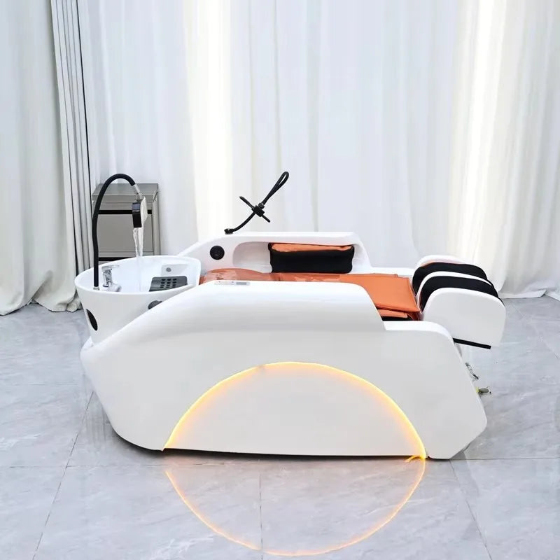 Shampoostuhl, elektrischer intelligenter Spa-Massagetisch, Shampoobett