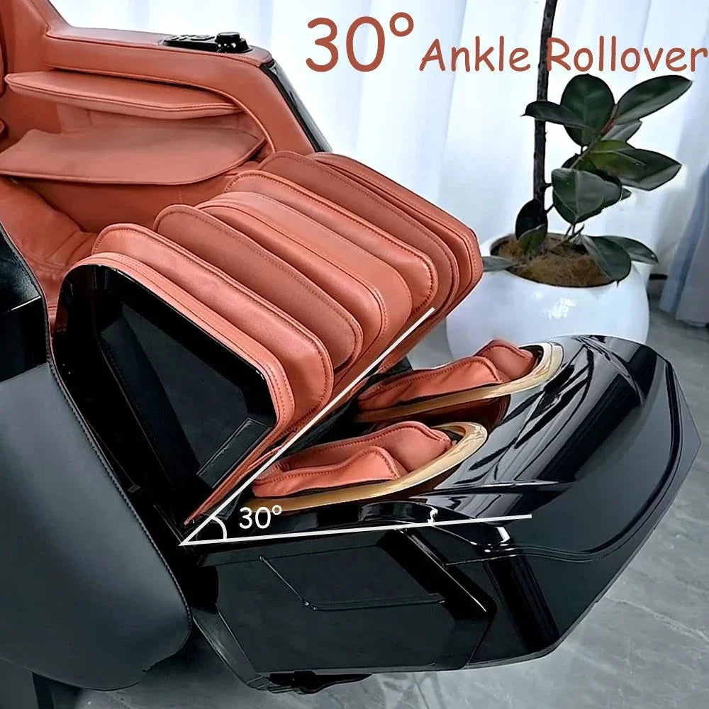 Massagesessel Luftdruck-Shiatsu Elektrische Heizung Luxus Ganzkörper-Zero-Gravity 3D-Massagesessel mit digitalem Bildschirm
