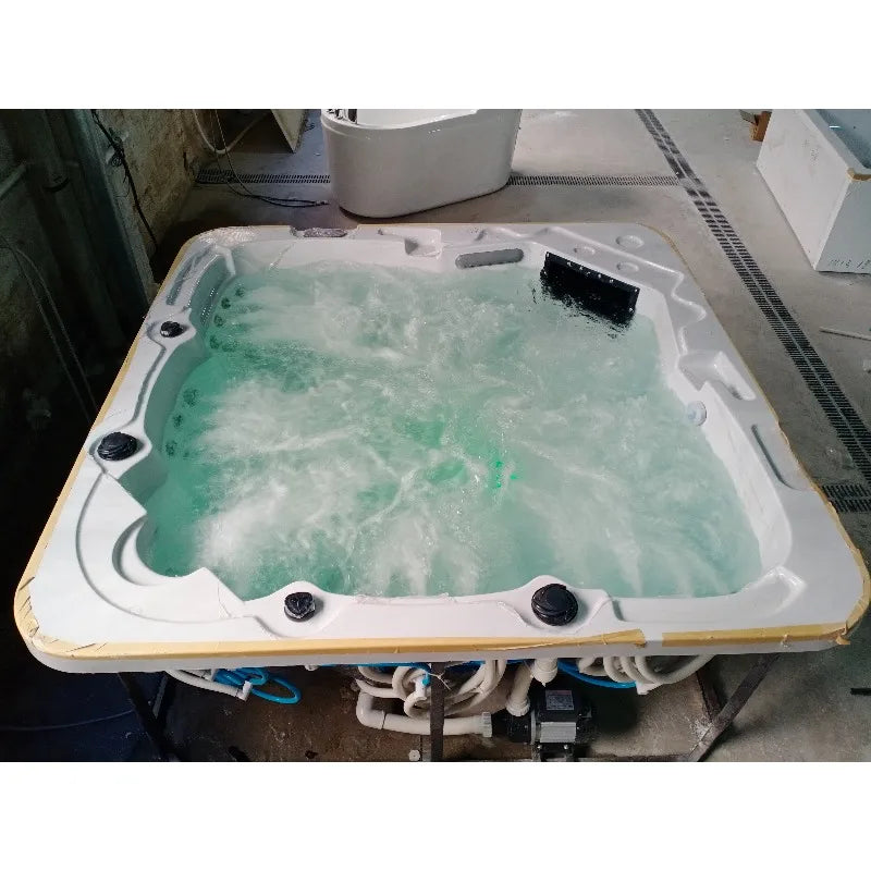 Outdoor-Whirlpool 6 Personen Familie mit Massagedüsen Badewanne Acryl-Schwimmbecken Swim Pool Jacuzzi