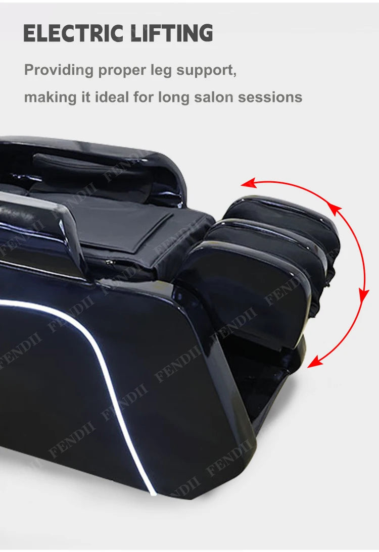 Head Spa Bed Hair Shampoo Chair Electric Massage Shampoo Chair With Head Therapy