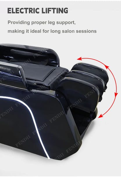 Head Spa Bed Hair Shampoo Chair Electric Massage Shampoo Chair With Head Therapy