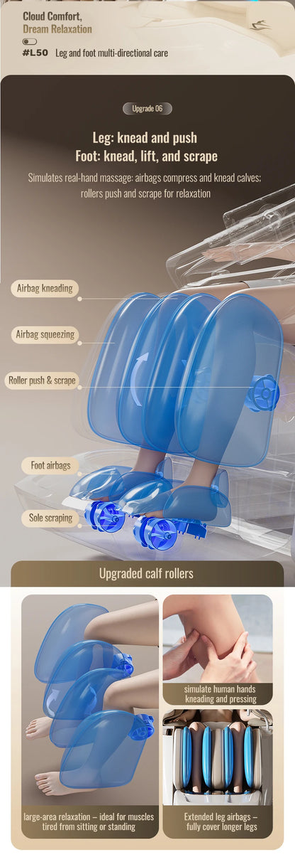 2026 Künstliche Intelligenz Gesundheitswesen Produkte Ganzkörper 4D Schwerelosigkeit Luxus S L Track Massagesessel