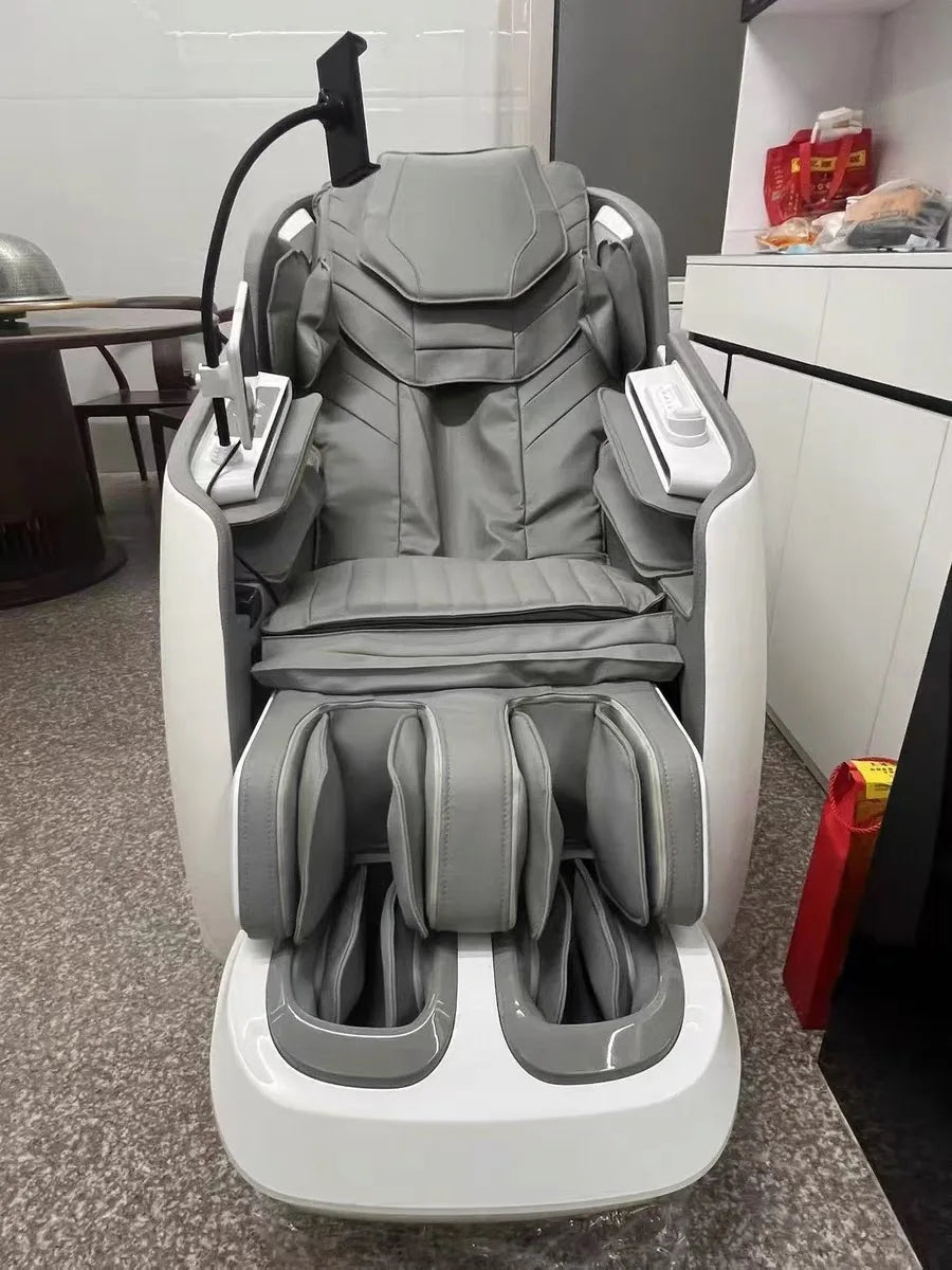 Luxury 4D SL Track 3D Zero Gravity Massage Chair Modern High End Electric Dual Core Zero Gravity Full Body  Massage Chair
