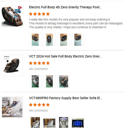 Electric Massage Chair Foot Roller Massage Lounge Chair Full Body Zero Gravity Stretching 4D Massage Chair 2025