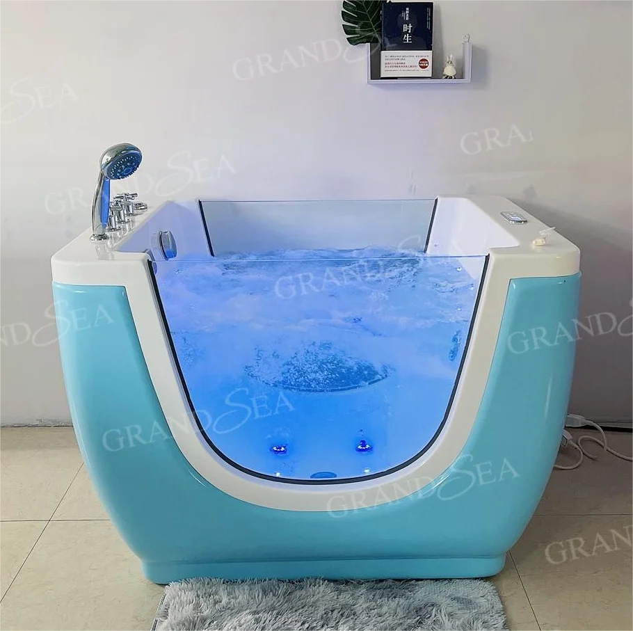 Modern Home Freestanding  Baby Spa Pool with  Accessories Drainer