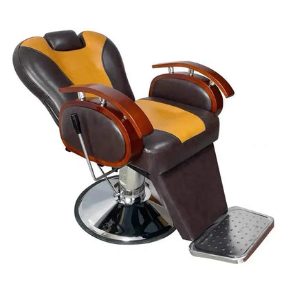 Modern Luxury Barber Chairs Nordic Vintage Lift Swivel Barber Chairs Hairdresser Comfort Commercial Furniture Sandalye FYBC