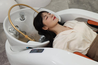 Intelligente Massage-Haarwaschliege, Massagetisch, Kopf-SPA-Salonmöbel für Luxussalons, Friseurdienstleistungen