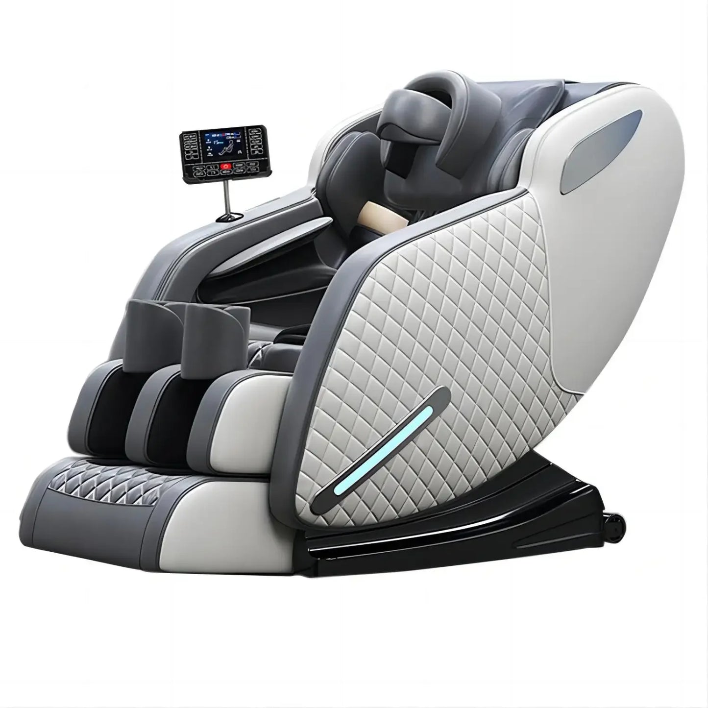 Luxus-Elektro-Freizeit-Massagesessel Zero Gravity Intelligent Ganzkörper-Multifunktions-Bluetooth-Musik-U-förmiges Kissen+Kurzbefehl