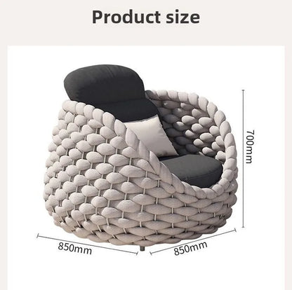 Outdoor Rattan Sofa Hofkombination Doppelstuhl Freizeit Terrasse Villa Wohnzimmer Balkon Outdoor Sitzmöbel Haus