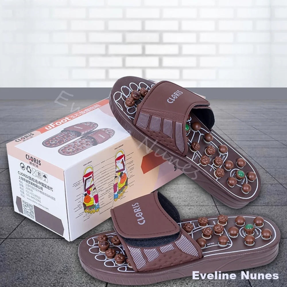 Foot Massage Slippers Men/women Gift First Choice Acupressure Jade Spring Magnetic Therapy Shoes