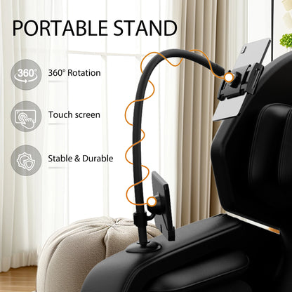 Massagesessel mit Zero-Gravity-Funktion und Ganzkörper-Luftdruckmassage, Fußentspannung und Bluetooth-Audioverbindungsfunktion