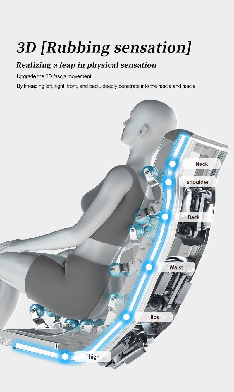 Massage Chair Full Body New Model Home Office Factory Electric Heating Kneading Luxury Zero Gravity Recliner Massage Chair