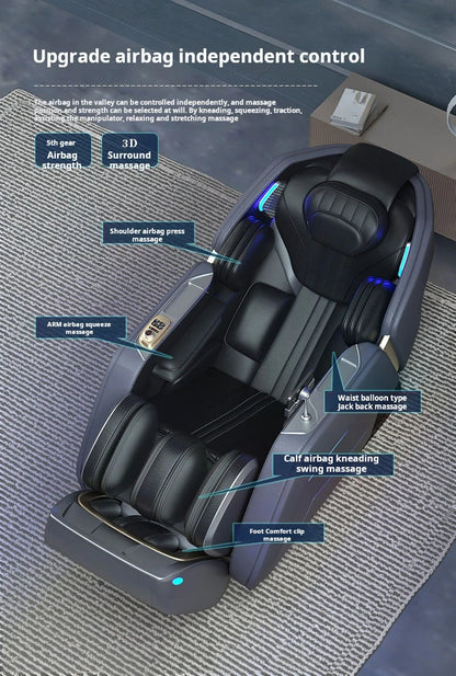 OEM Modern Shiatsu Massager Blood Circulation SL Track Full Body Luxury 4d Ai Zero Gravity Massage Chair