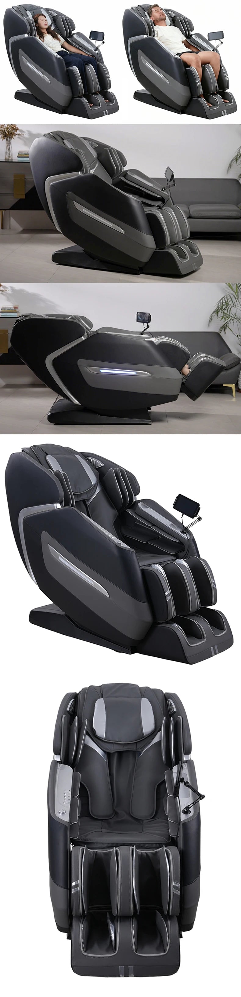 2026 Bester Luxus Smart SL Track 5D Zero Gravity 4D Großmann Beheizter Rollen-Ganzkörpermassagesessel Shiatsu Massage für Hand Fuß Neu