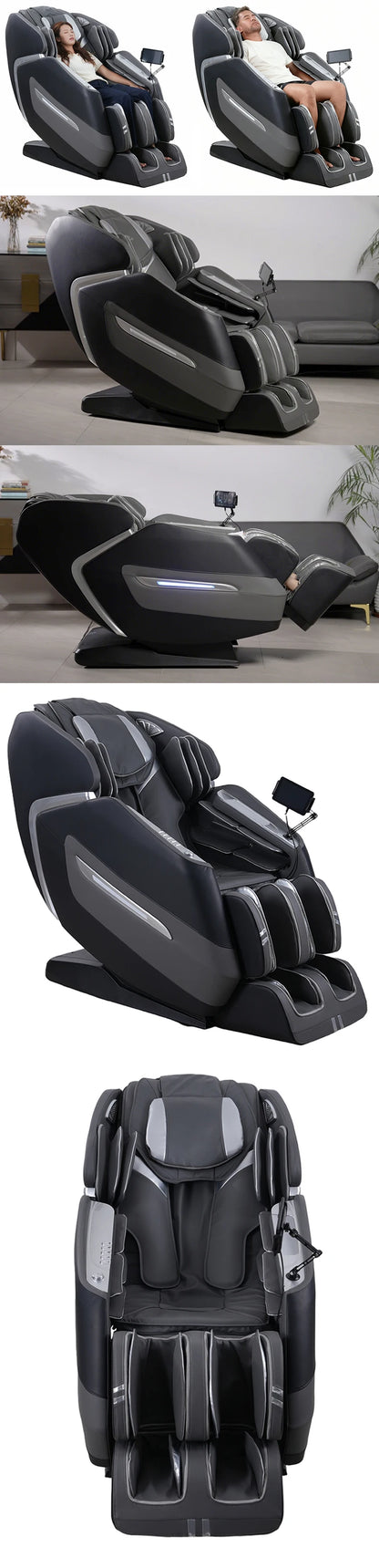 2026 Bester Luxus Smart SL Track 5D Zero Gravity 4D Großmann Beheizter Rollen-Ganzkörpermassagesessel Shiatsu Massage für Hand Fuß Neu