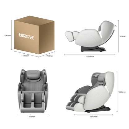 2 Jahre Garantie 4D SL Airbag Zero Gravity Ganzkörper-Massagesessel Home 3D Büro-Fußroller Shiatsu Bürostuhl Massagesofa