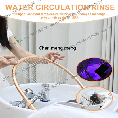 M45 Professional salon furniture hair wash facial nursing reclining head spa electric shampoo massage bed