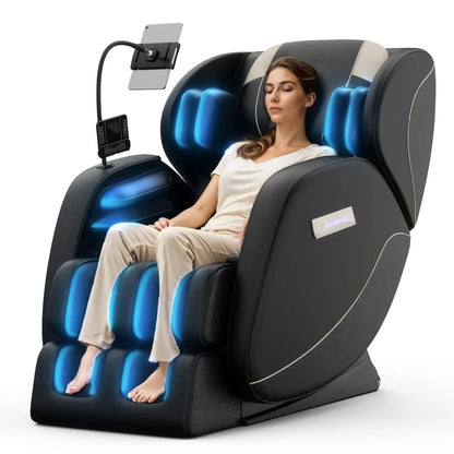Massage Chair Full Body, Zero Gravity Massage Chair with Auto Modes, Airbag Massage, 6 Fix Point Rollers, Foot Massage,