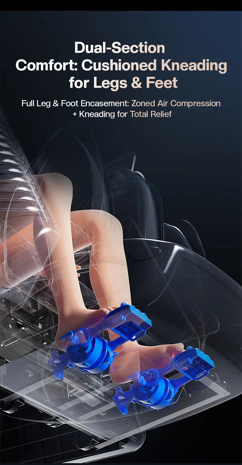 Hot Sell 4D 3D Zero-Gravity-Stuhl Dual Core Massager Ganzkörpermassagegerät Luxus-SL-Track-Massagesessel Fabrik