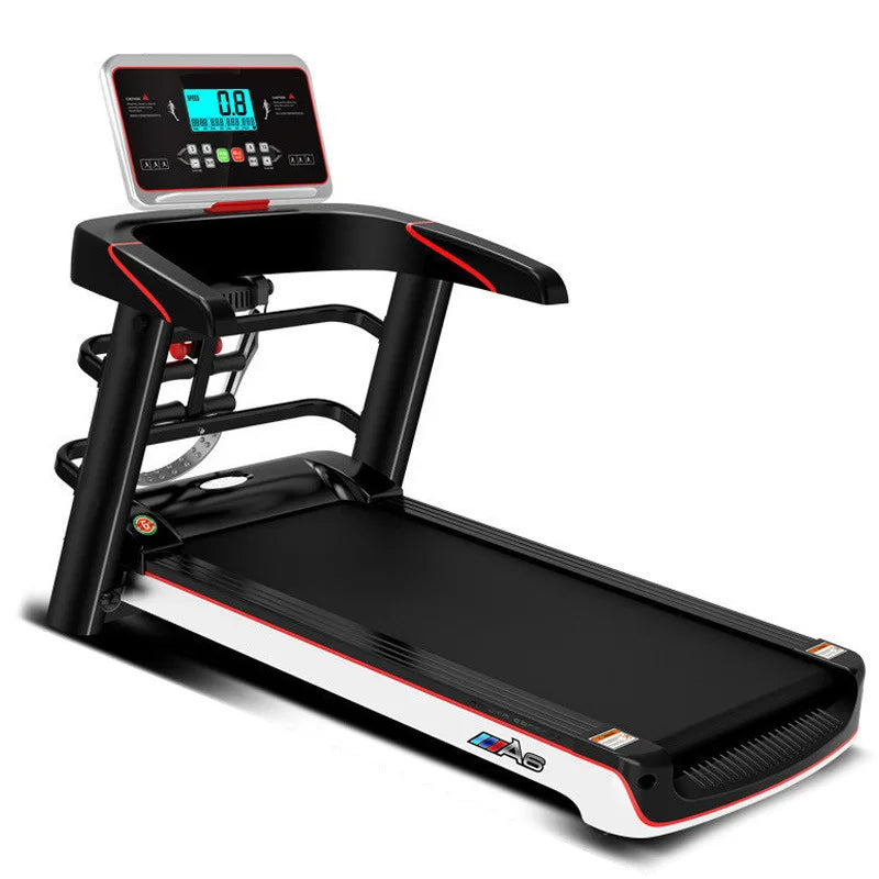 Tragbares Heimtrainer Elektrisches Laufband Zusammenklappbar, aus Stahl, motorisiert, LED-Bildschirm, LED-Anzeige, Herzfrequenzfunktion für Laufen & Fitness