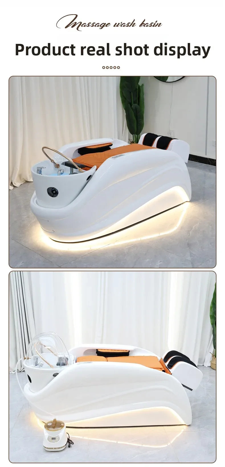 Professionelle Salon-Spa-Massageliege, elektrische Smart-Wasserkreislauf-Duschtisch, Schönheitsausrüstung für Kopfhautbehandlung, Friseursalon